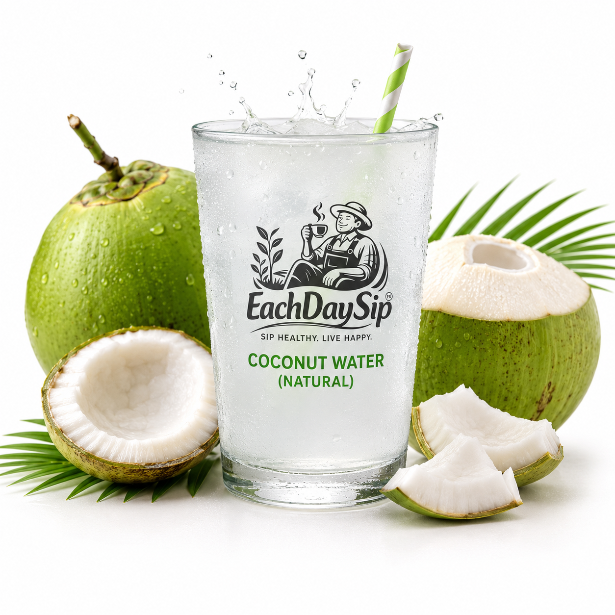 Natural Tender Coconut Water | 100% Pure Hydration Drink | 200ml | EachDaySip
