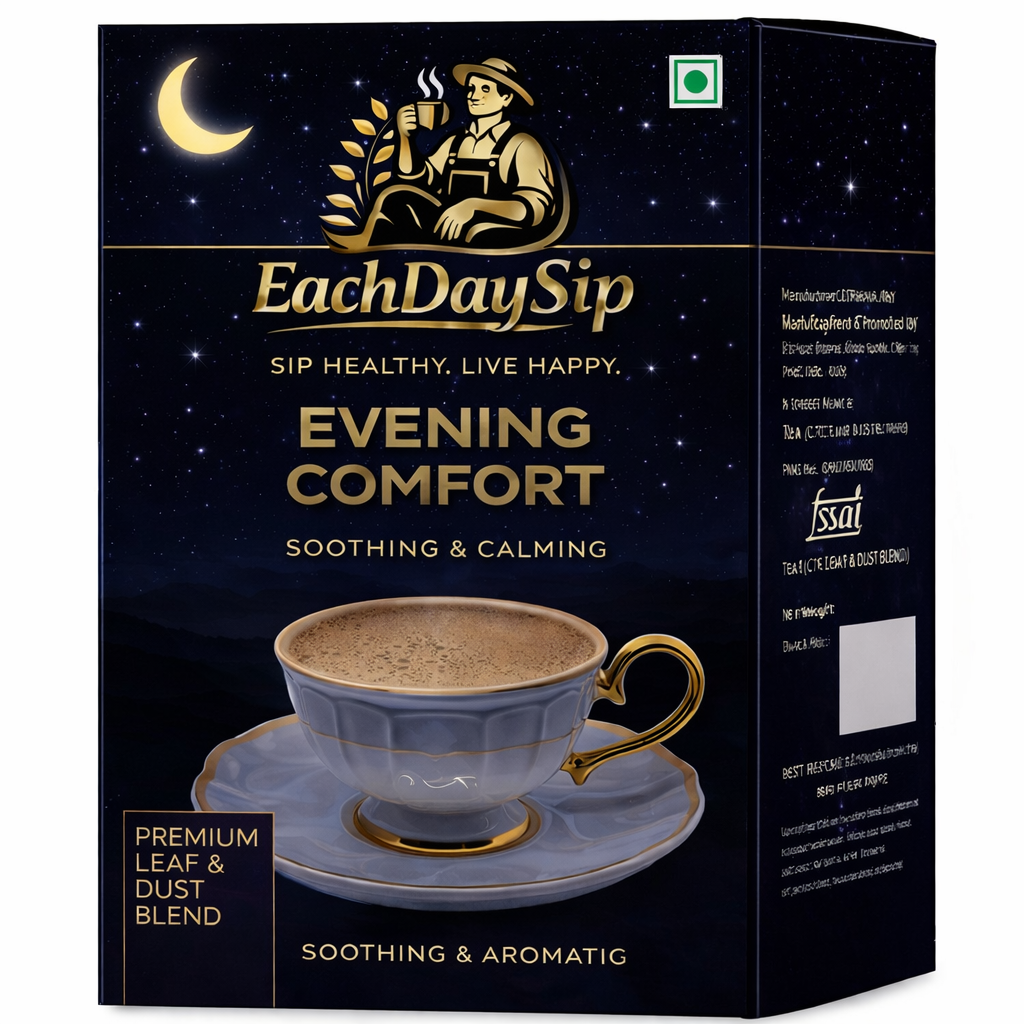EachDaySip™ Evening Comfort Tea, Soothing & Calming Aromatic Tea for Relaxation