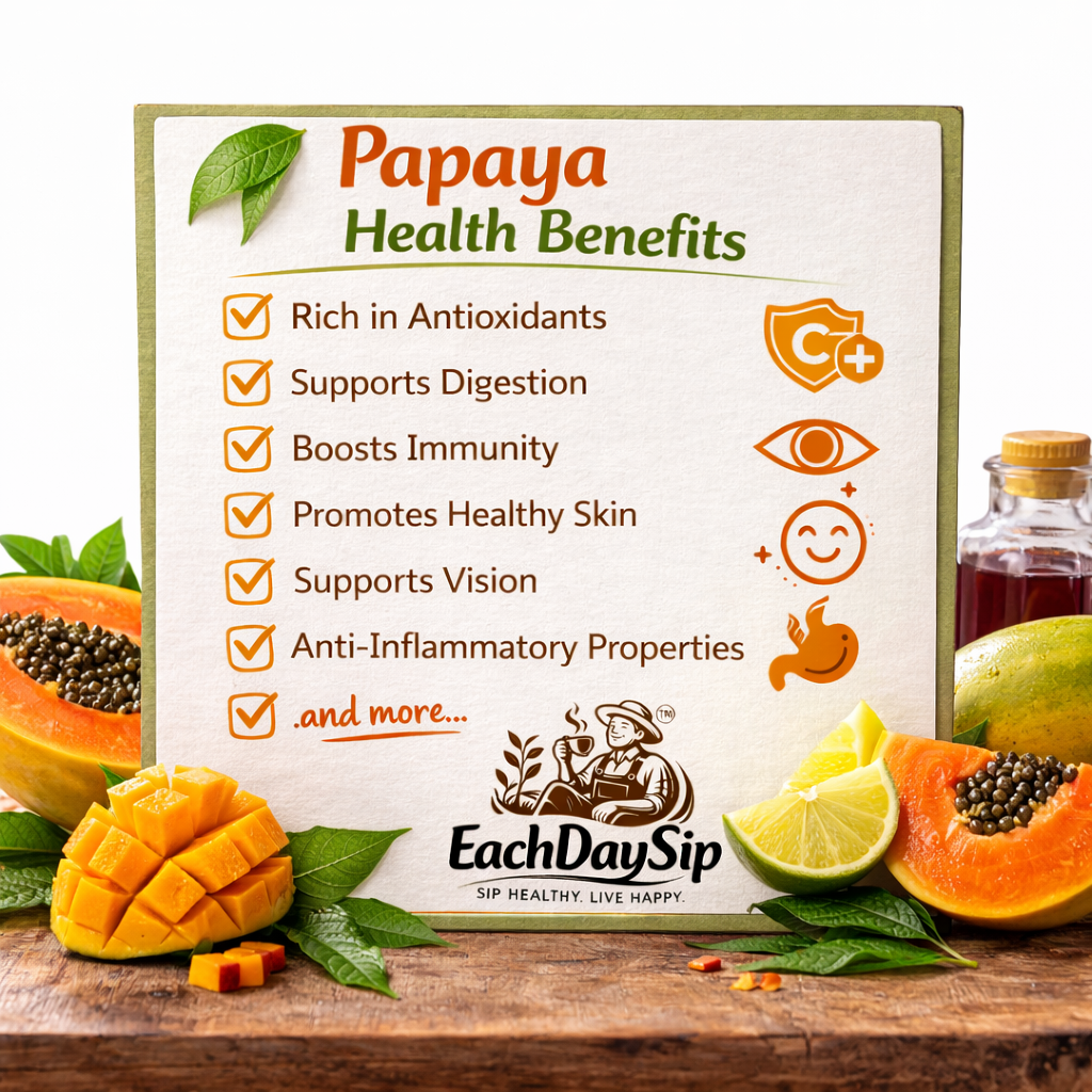 EachDaySip Papaya Smoothie – Fresh, Creamy Yogurt Fruit Drink