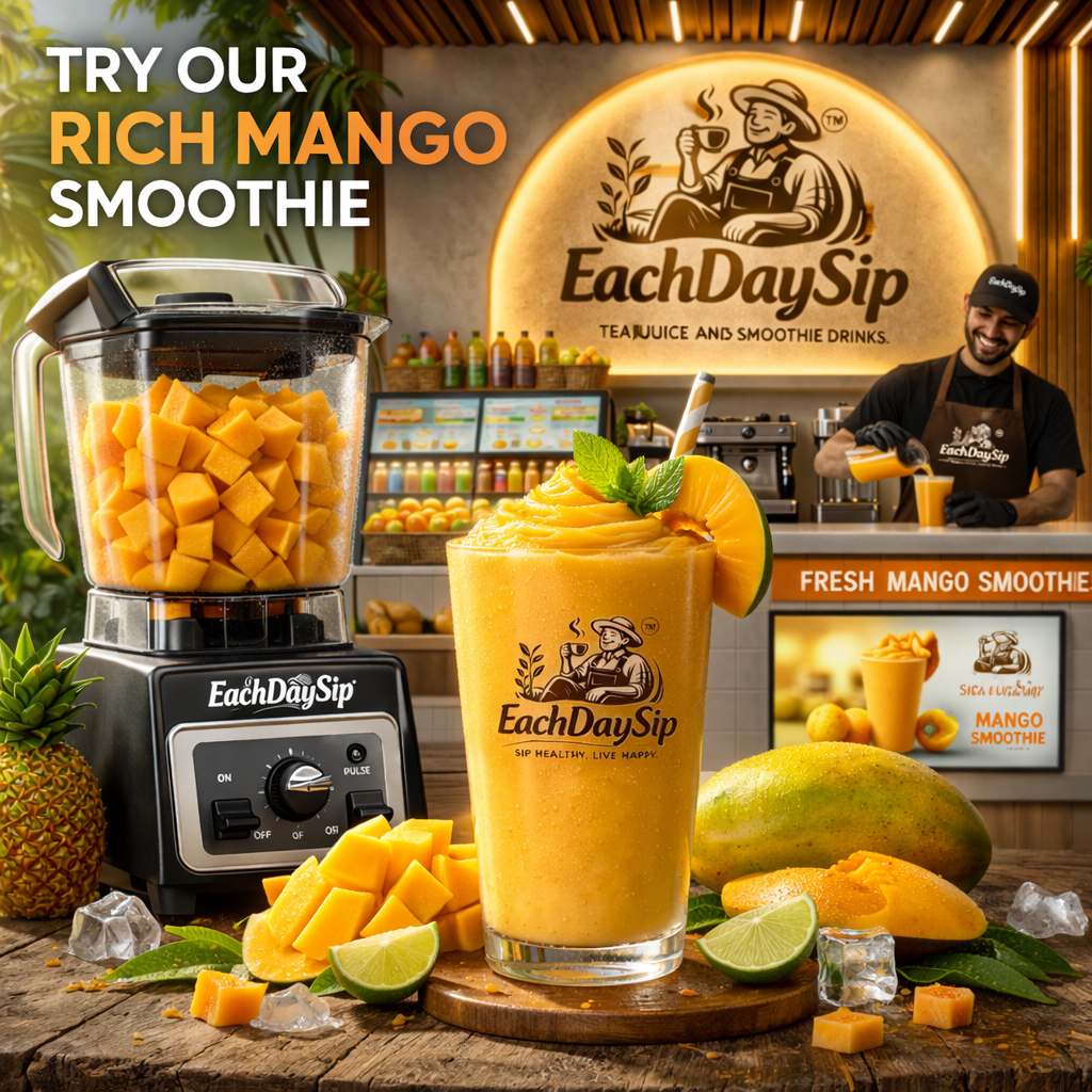 EachDaySip Rich Mango Smoothie – Fresh, Creamy Tropical Drink