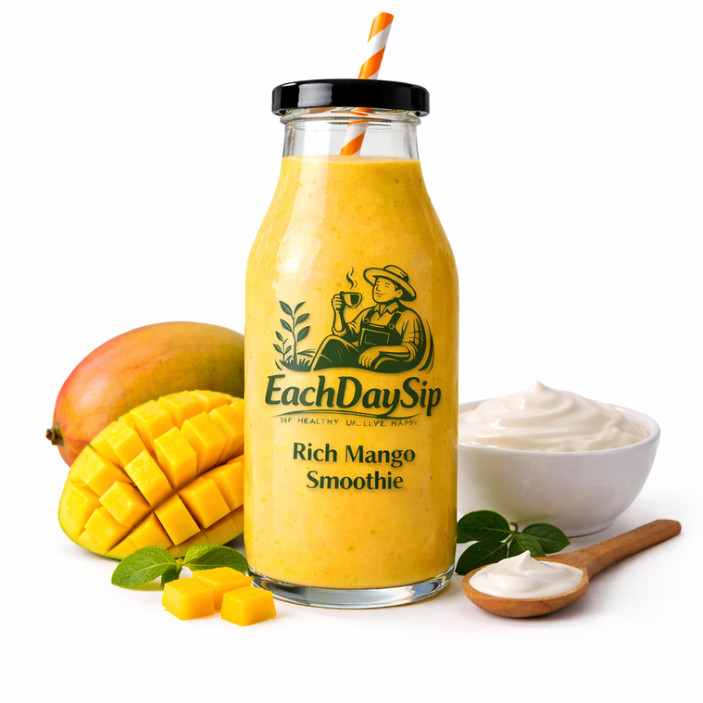 EachDaySip Rich Mango Smoothie – Fresh, Creamy Tropical Drink