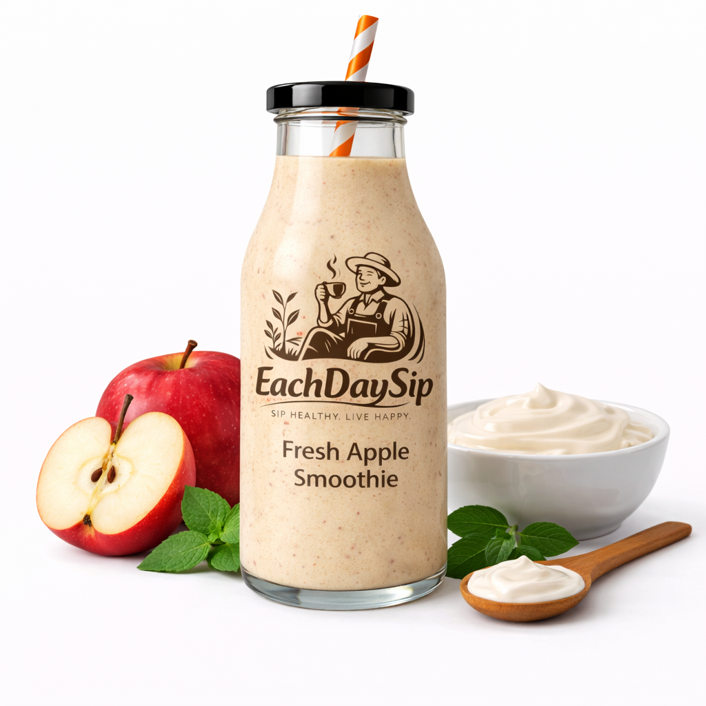 EachDaySip Fresh Apple Smoothie – Creamy & Healthy Energy Drink