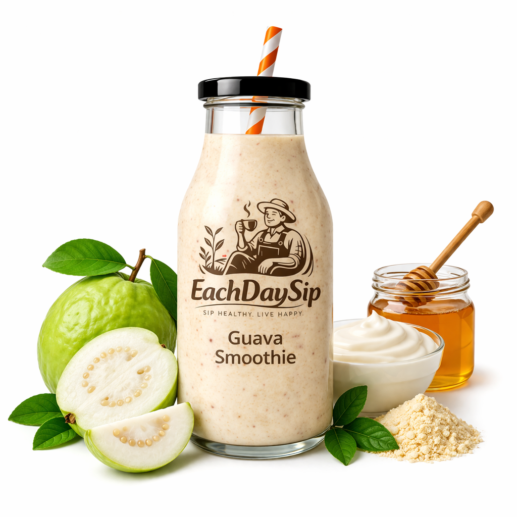 EachDaySip Creamy White Guava Smoothie – Healthy & Refreshing Drink