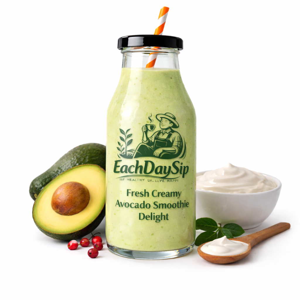 EachDaySip Creamy Avocado Smoothie – Healthy & Energy Boost Drink