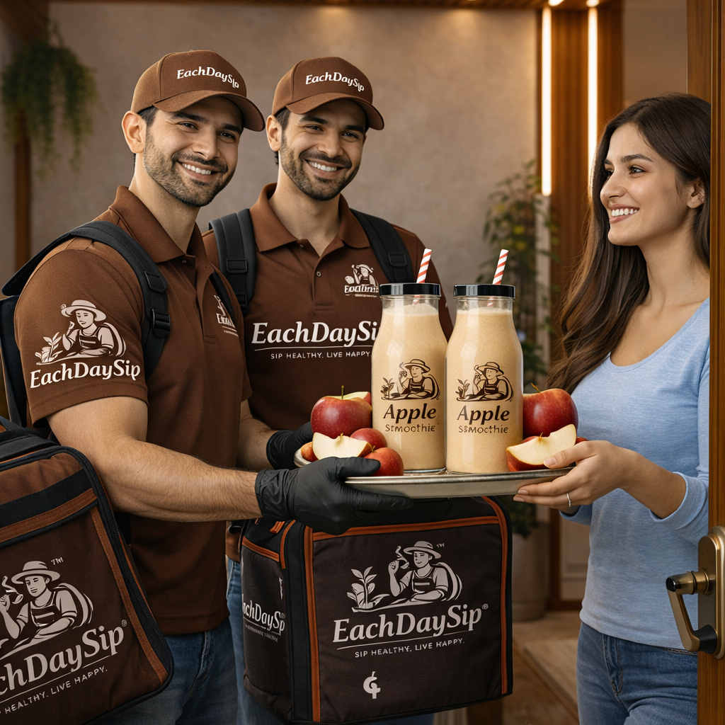 EachDaySip Fresh Apple Smoothie – Creamy & Healthy Energy Drink