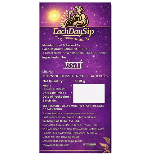 EachDaySip™ Morning Bliss Aromatic Premium Tea